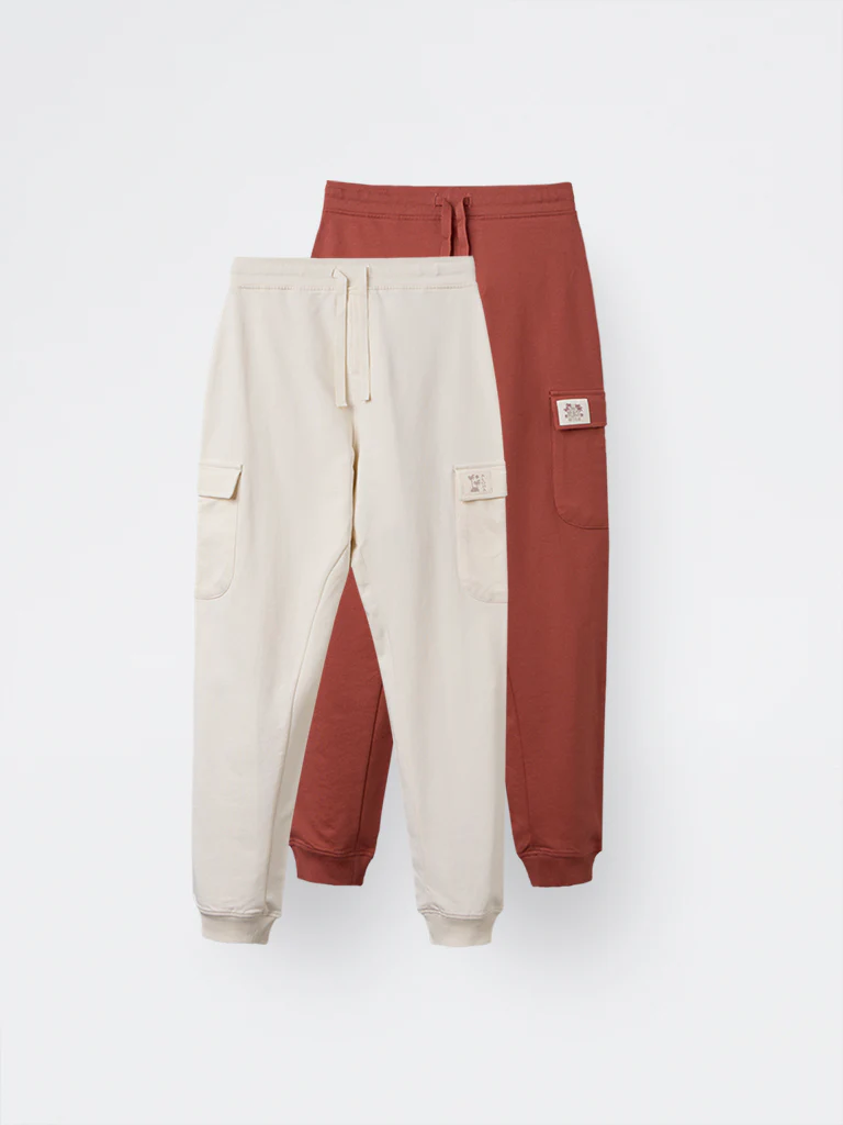 2-Pack HOP Kids Boys Multicolour Solid Mid-Rise Cotton Joggers - Exclusive - Image 2