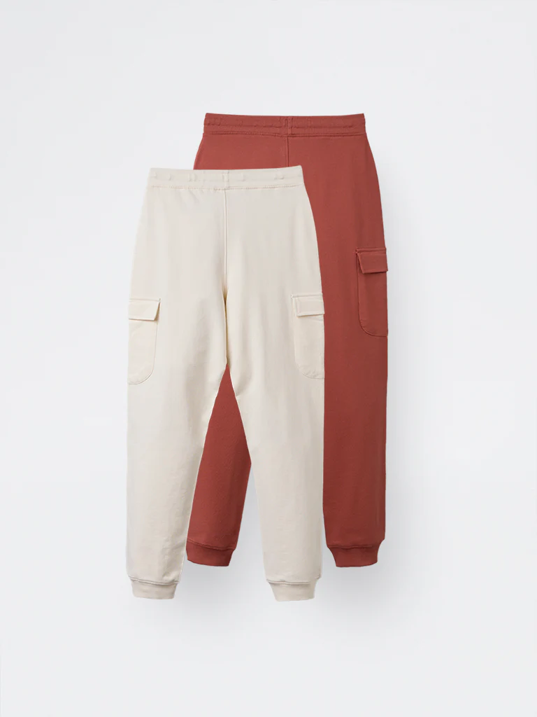 2-Pack HOP Kids Boys Multicolour Solid Mid-Rise Cotton Joggers - Exclusive - Image 4