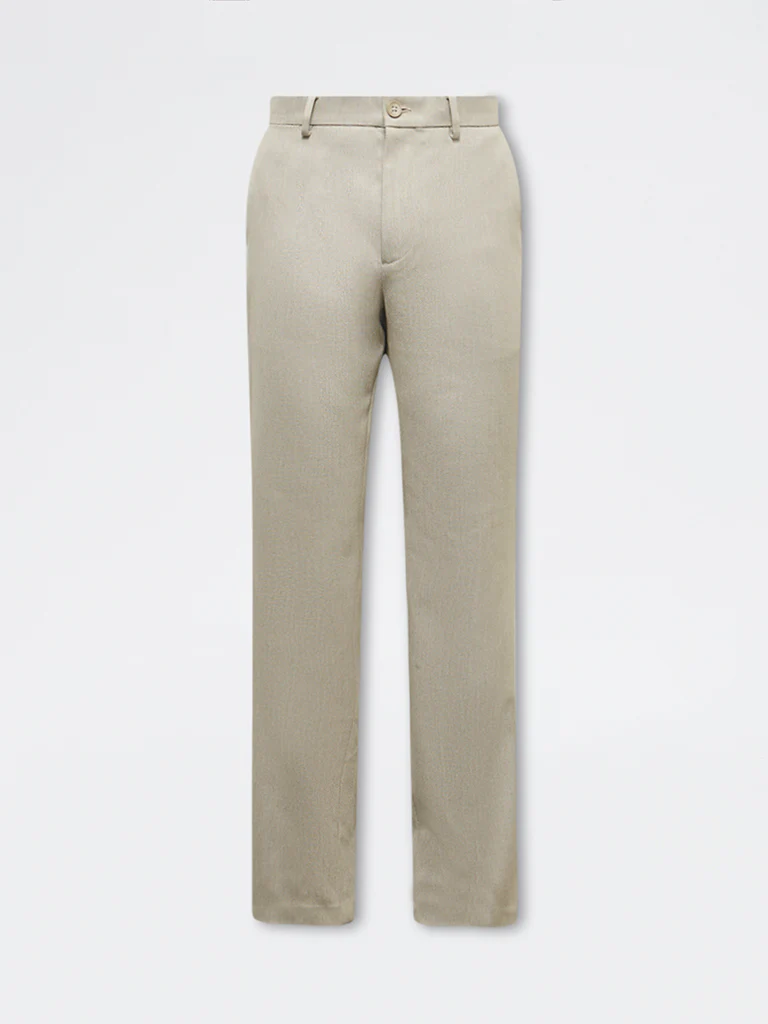 Ascot Beige Relaxed-Fit Mid-Rise Chinos - Image 6