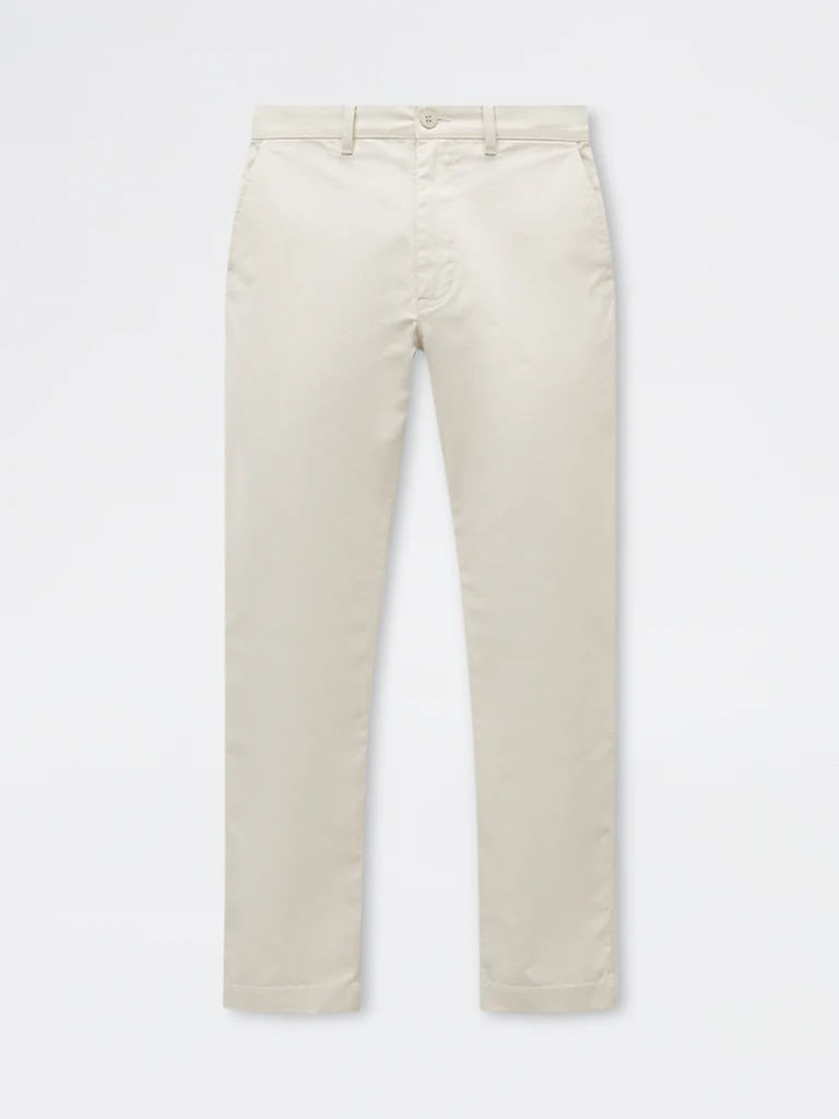 Ascot Beige Relaxed-Fit Mid-Rise Cotton-Blend Trousers - Image 5