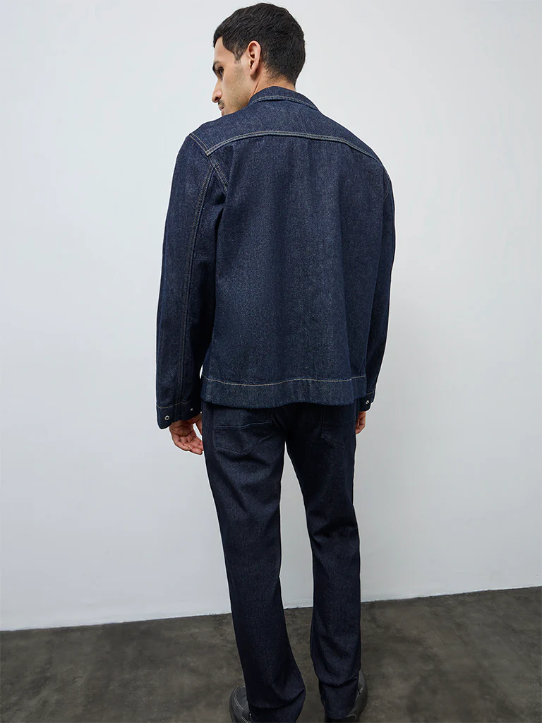 Ascot Blue Relaxed-Fit Denim Jacket - Image 4