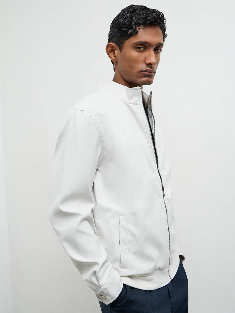 Ascot Off-White Relaxed-Fit Jacket