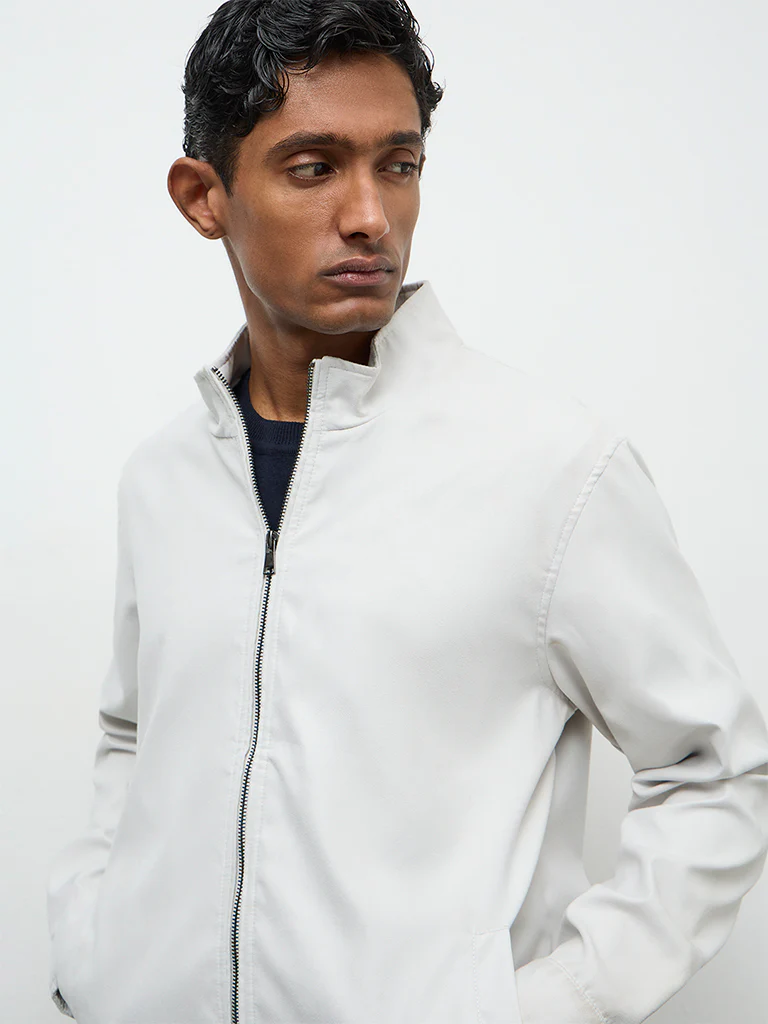 Ascot Off-White Relaxed-Fit Jacket - Image 3