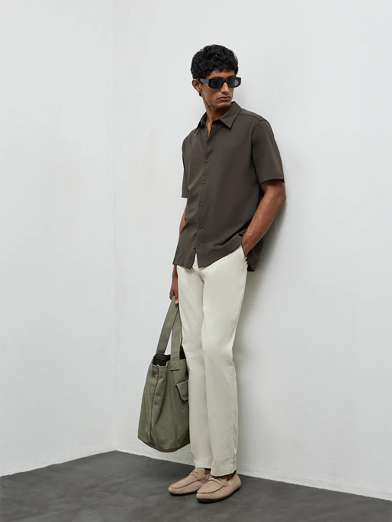 Ascot Olive Relaxed-Fit Shirt - Image 3