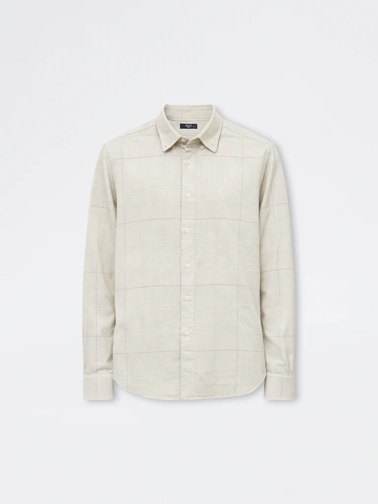 Ascot Taupe Relaxed-Fit Cotton-Blend Shirt - Image 5