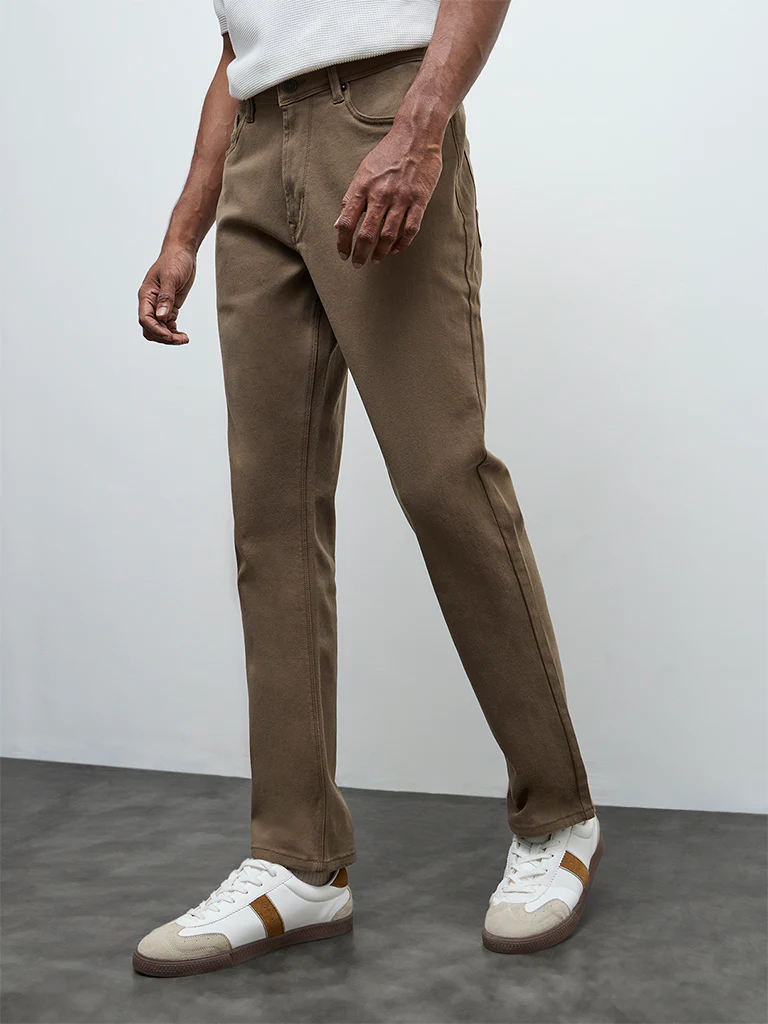 Ascot Taupe Relaxed-Fit Mid-Rise Jeans - Image 2