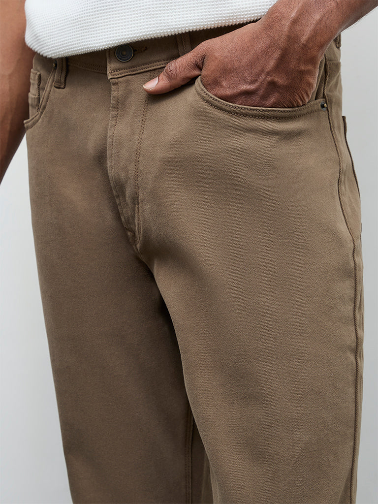 Ascot Taupe Relaxed-Fit Mid-Rise Jeans - Image 3