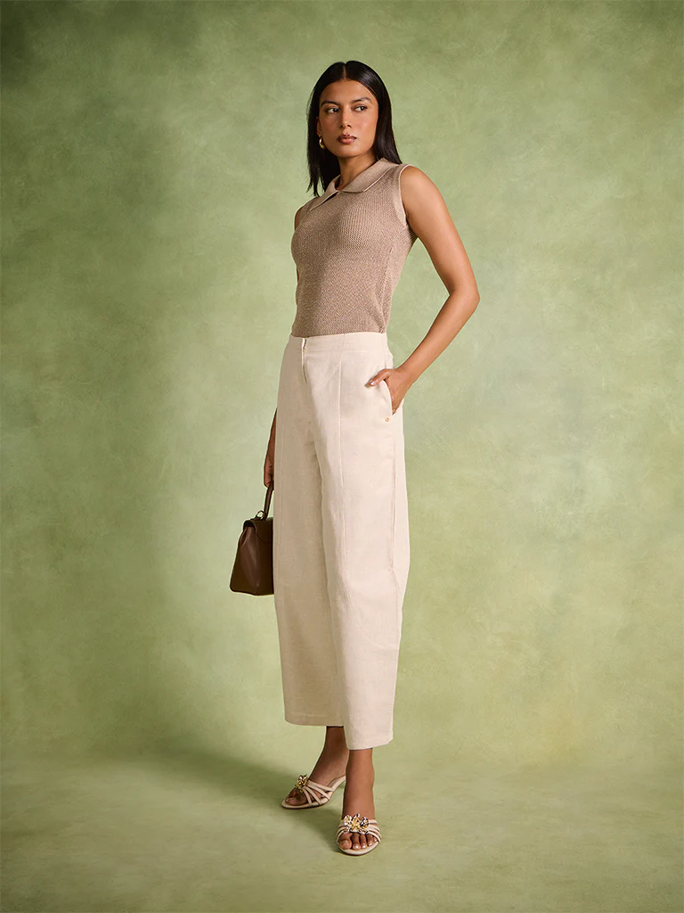 Barrel Pants – Ivory - Image 2