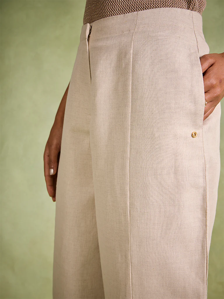 Barrel Pants – Ivory - Image 3