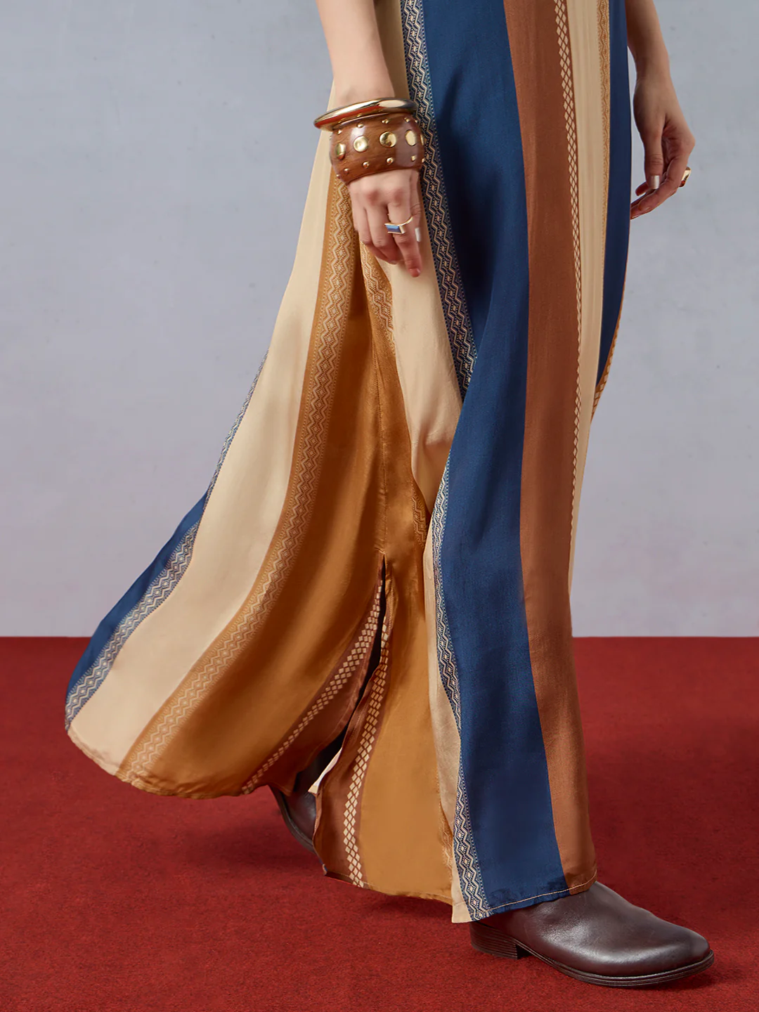 Colourblocked Kaftan - Multicolour - Image 5