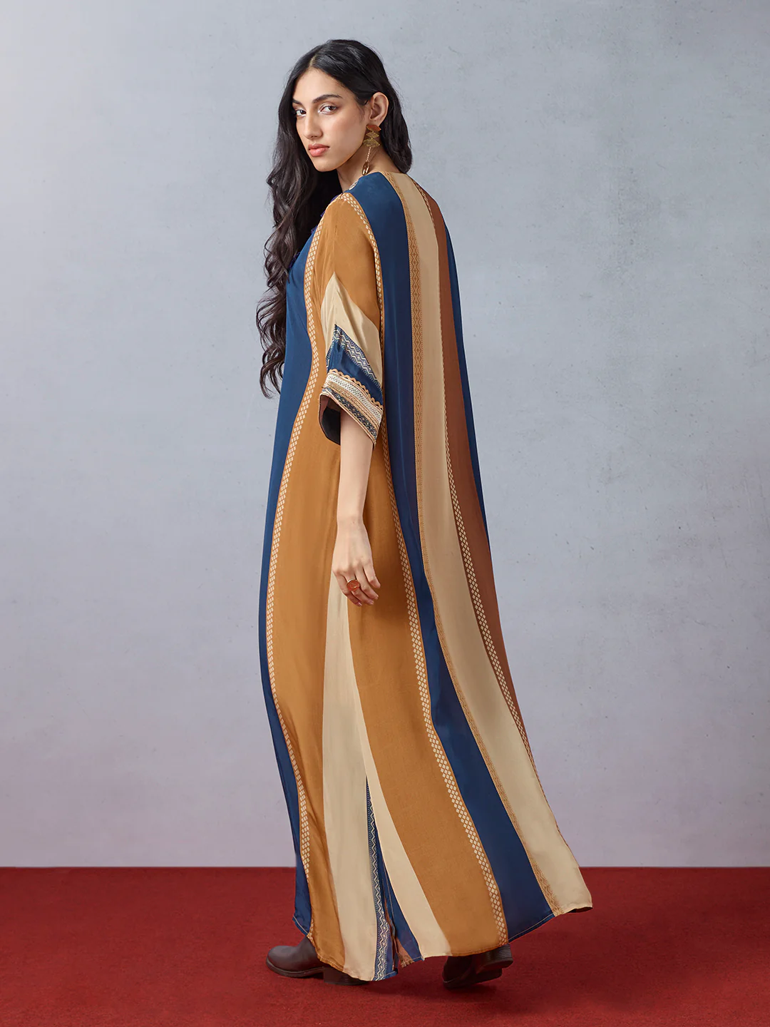 Colourblocked Kaftan - Multicolour - Image 6