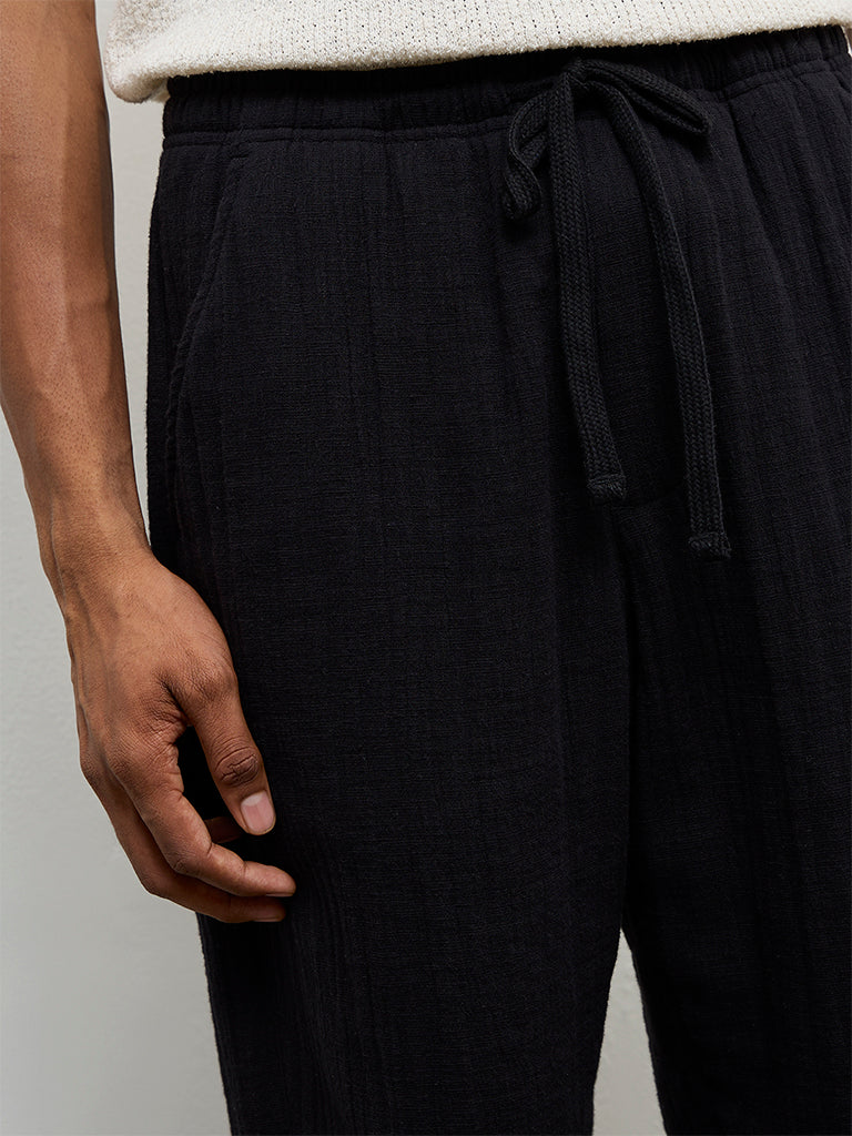 ETA Black Relaxed-Fit Mid-Rise Chinos - Image 3