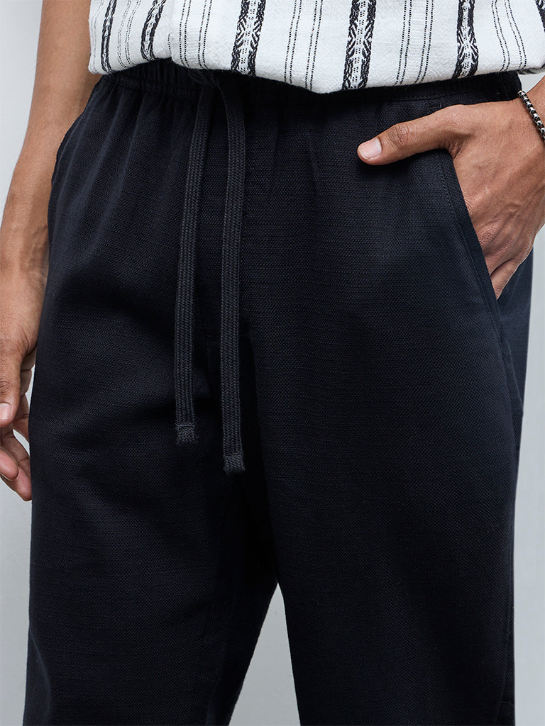 ETA Black Relaxed-Fit Mid-Rise Cotton Chinos - Image 4