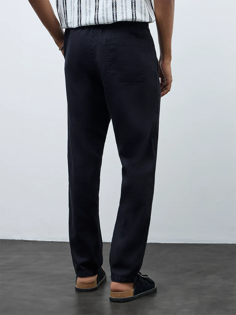 ETA Black Relaxed-Fit Mid-Rise Cotton Chinos - Image 5