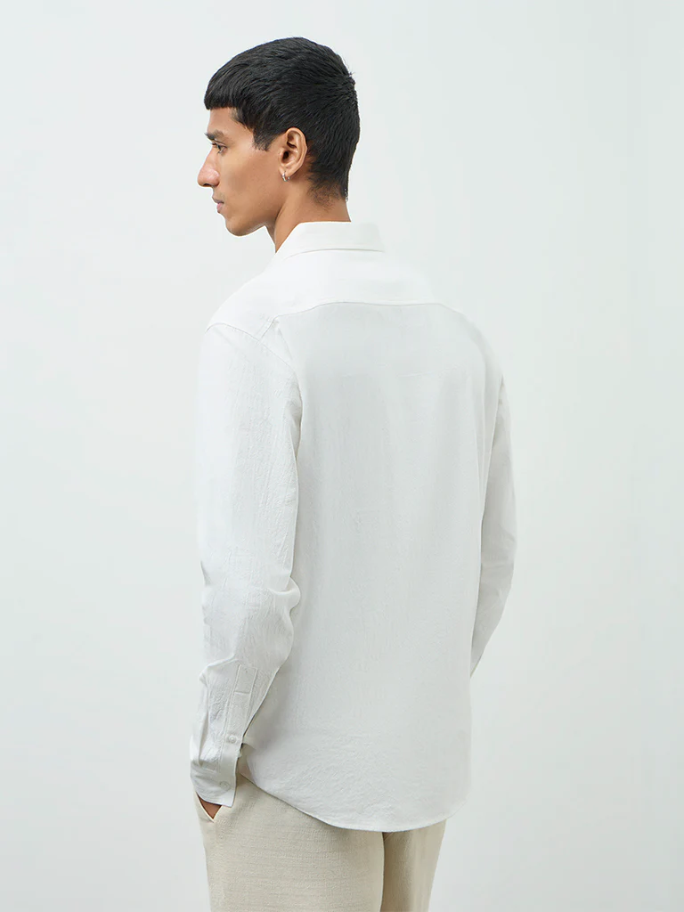 ETA Off-White Relaxed-Fit Cotton Shirt - Image 5