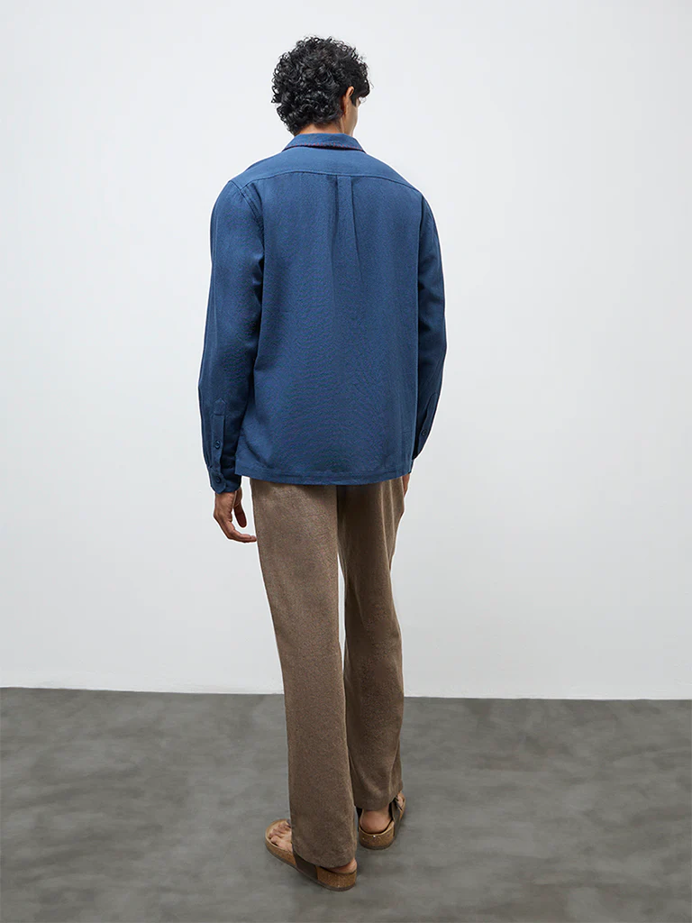ETA Taupe Relaxed-Fit Mid-Rise Cotton-Blend Chinos - Image 4