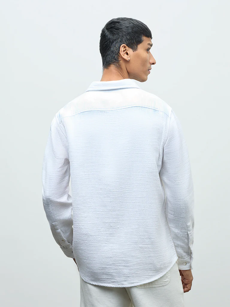 ETA White Relaxed-Fit Cotton Shirt - Image 4