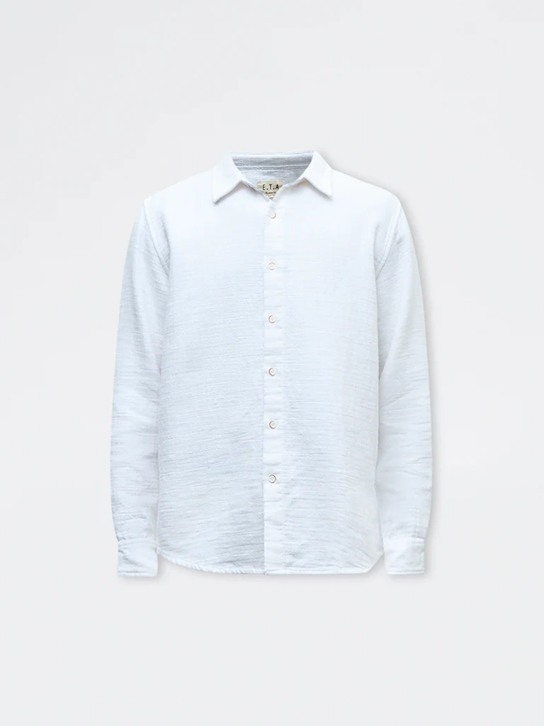 ETA White Relaxed-Fit Cotton Shirt - Image 5