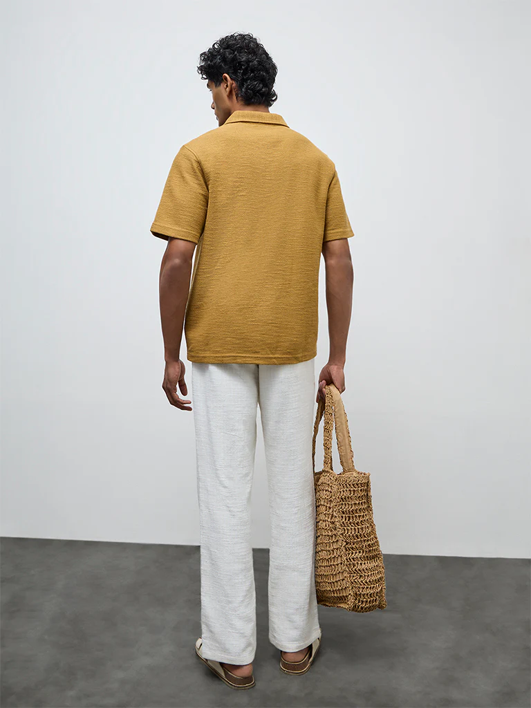 ETA White Relaxed-Fit Mid-Rise Cotton Chinos - Image 4