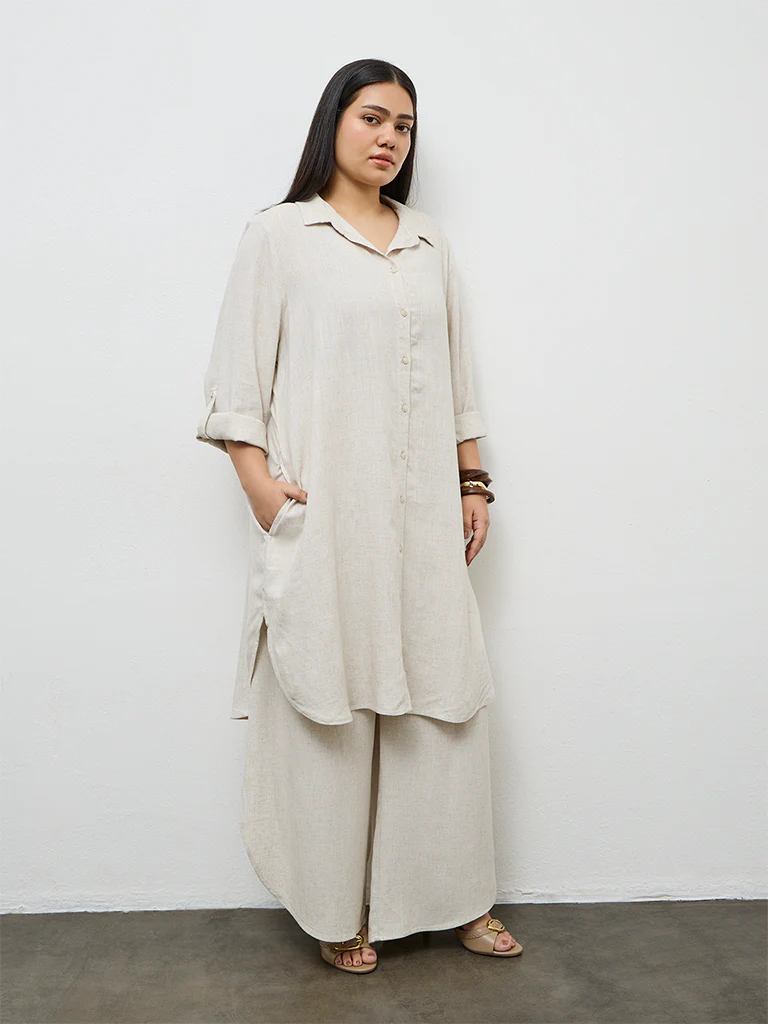 Gia Beige A-Line Tunic - Image 2