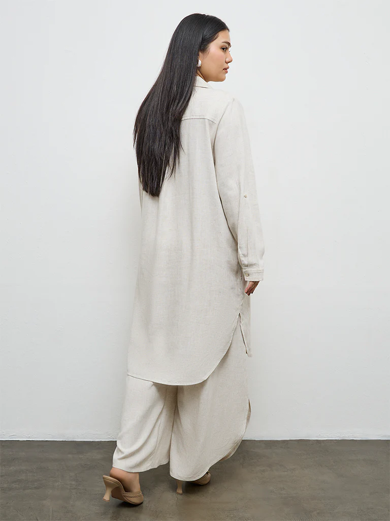 Gia Beige A-Line Tunic - Image 4