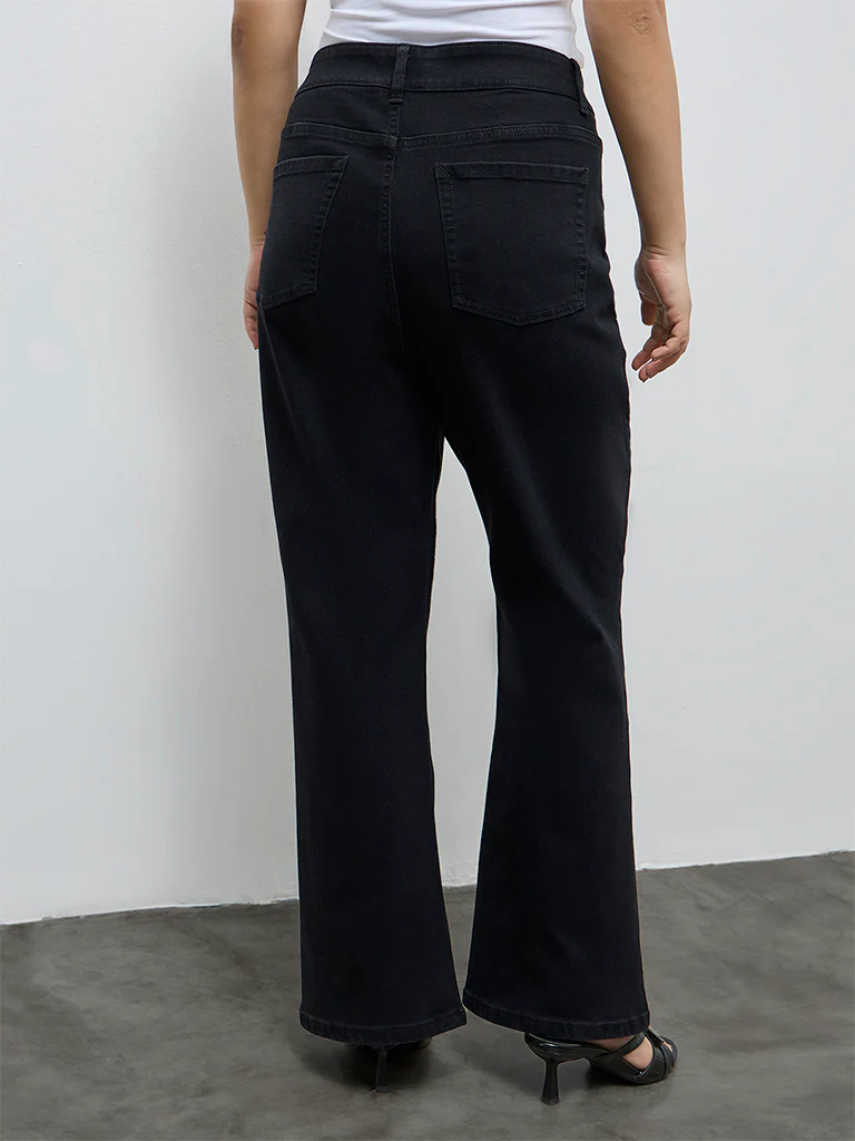 Gia Black Bootcut High-Rise Jeans - Image 4