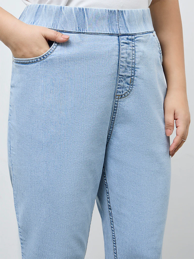 Gia Blue High-Rise Denim Jeggings - Image 3