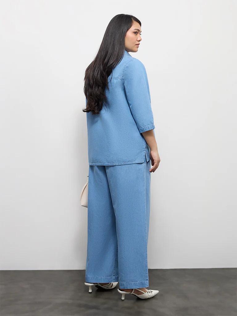 Gia Blue High-Rise Denim Jeggings - Image 4