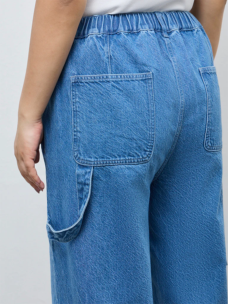 Gia Blue High-Rise Relaxed-Fit Jeans - Image 3