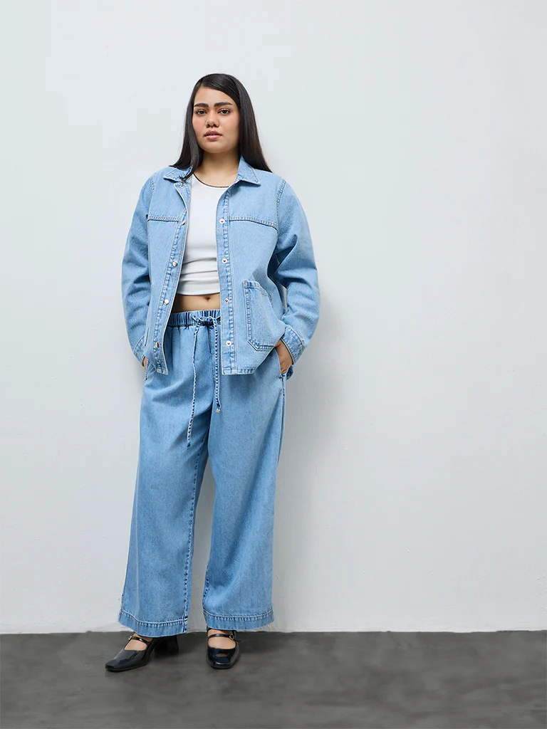Gia Blue Washed Denim Jacket
