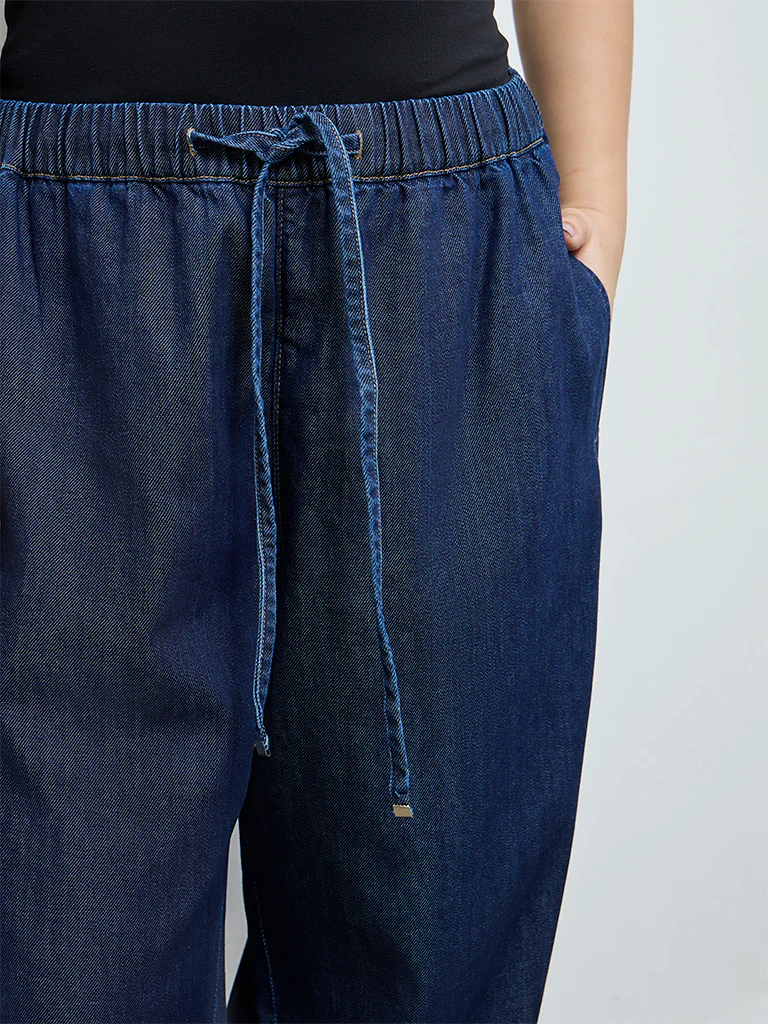 Gia Dark Blue High-Rise Jeans - Image 3