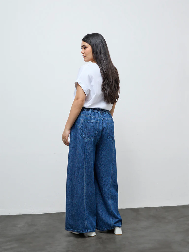 Gia Dark Blue High-Rise Jeans - Image 4