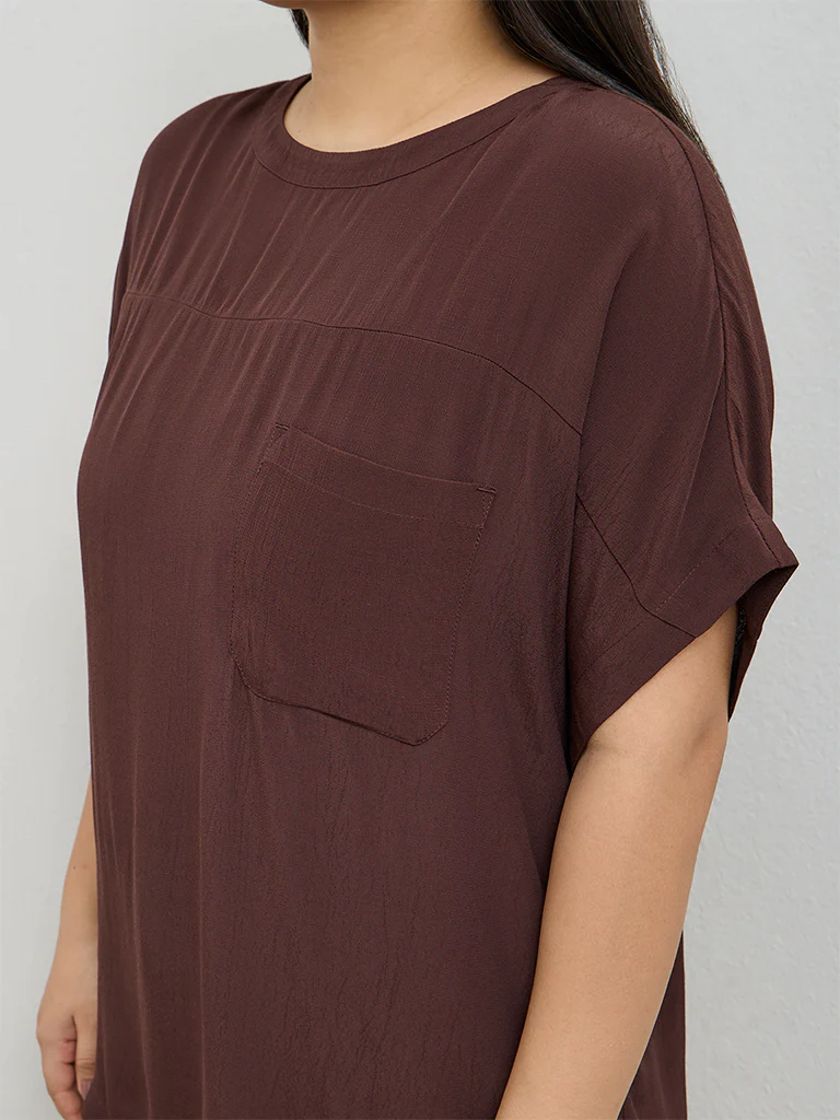 Gia Dark Brown Solid Top - Image 3
