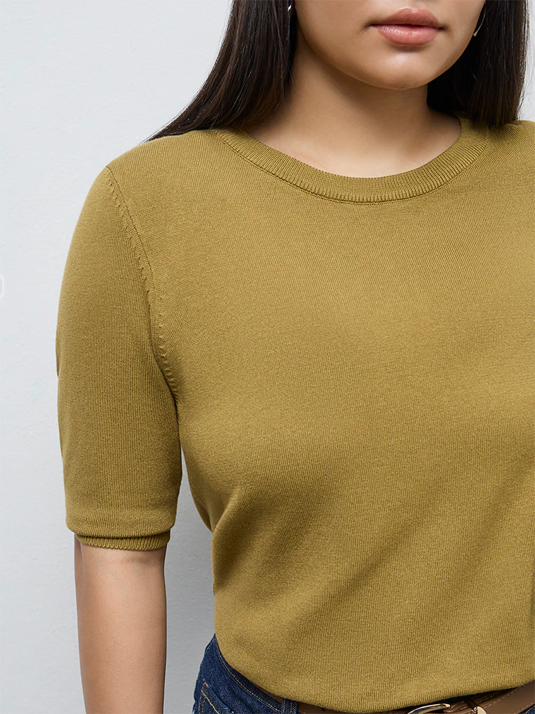 Gia Mustard Solid Top - Image 3