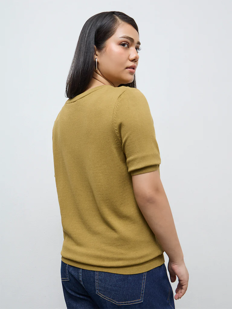 Gia Mustard Solid Top - Image 4