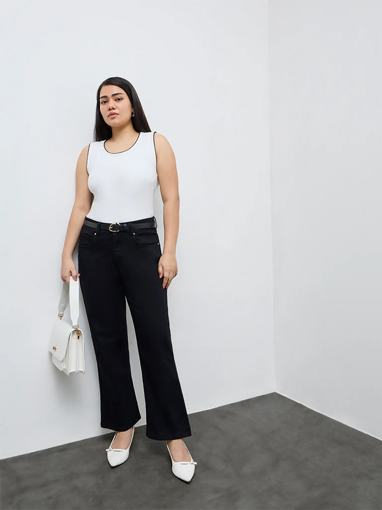 Gia White Textured Top - Image 2