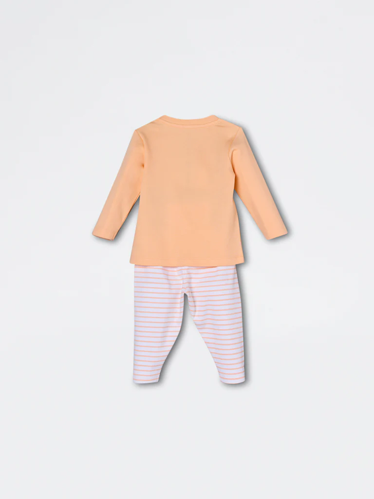 HOP Baby Boys Coral Animal Pattern Cotton Co-ord Set - Exclusive - Image 3