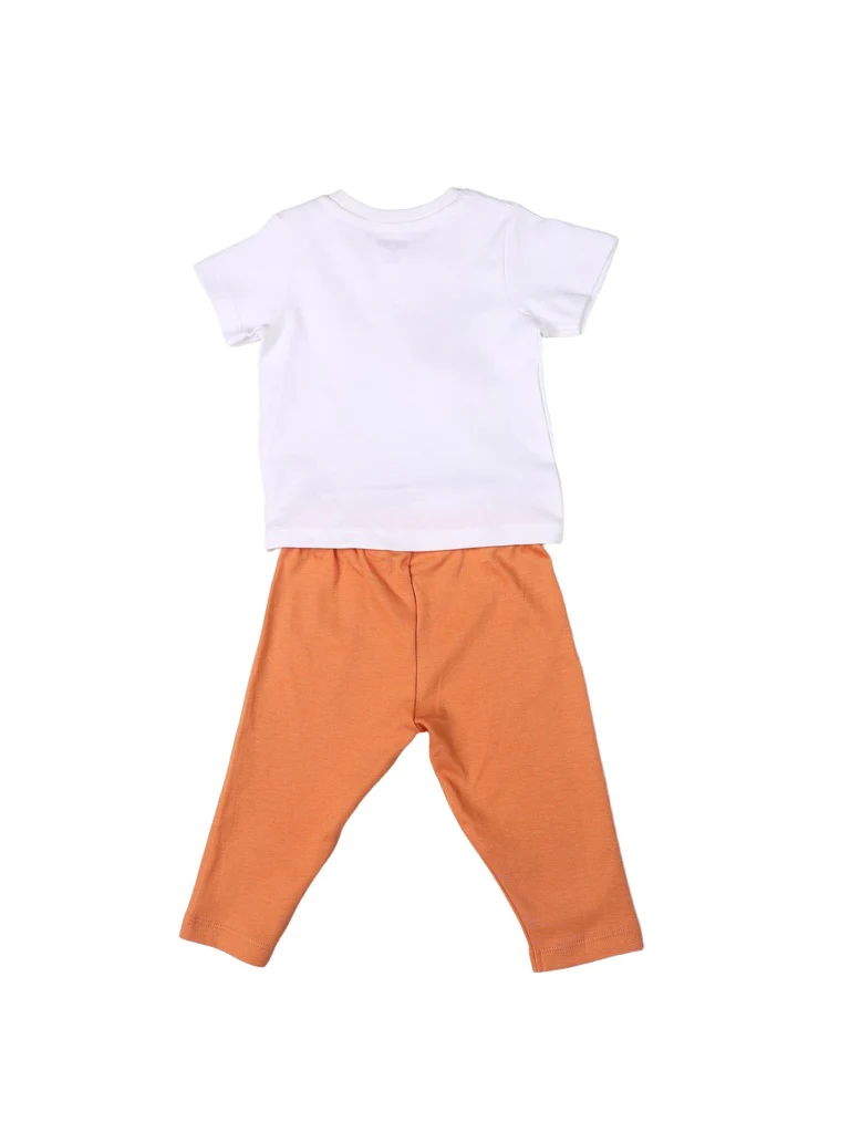HOP Baby Boys Multicolour Printed Cotton T-Shirt and Pants Set - Exclusive - Image 3
