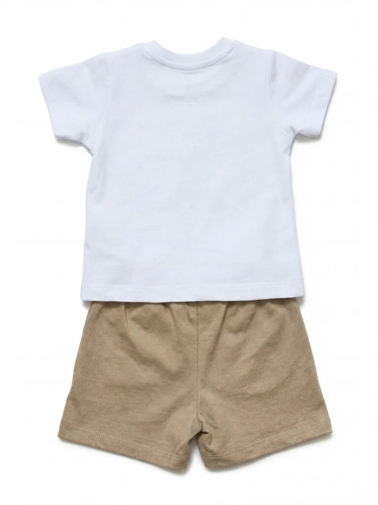 HOP Baby Boys Multicolour Printed Cotton T-Shirt and Shorts Set - Image 3