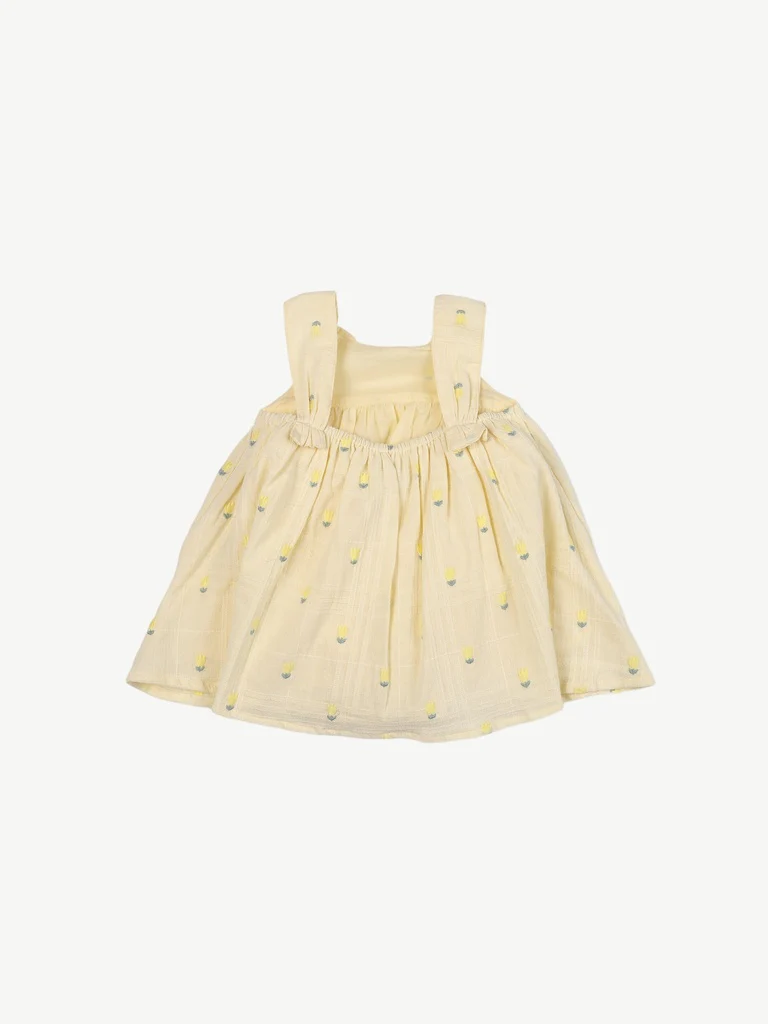 HOP Baby Girls Multicolour Floral Printed Cotton Dress - Image 2