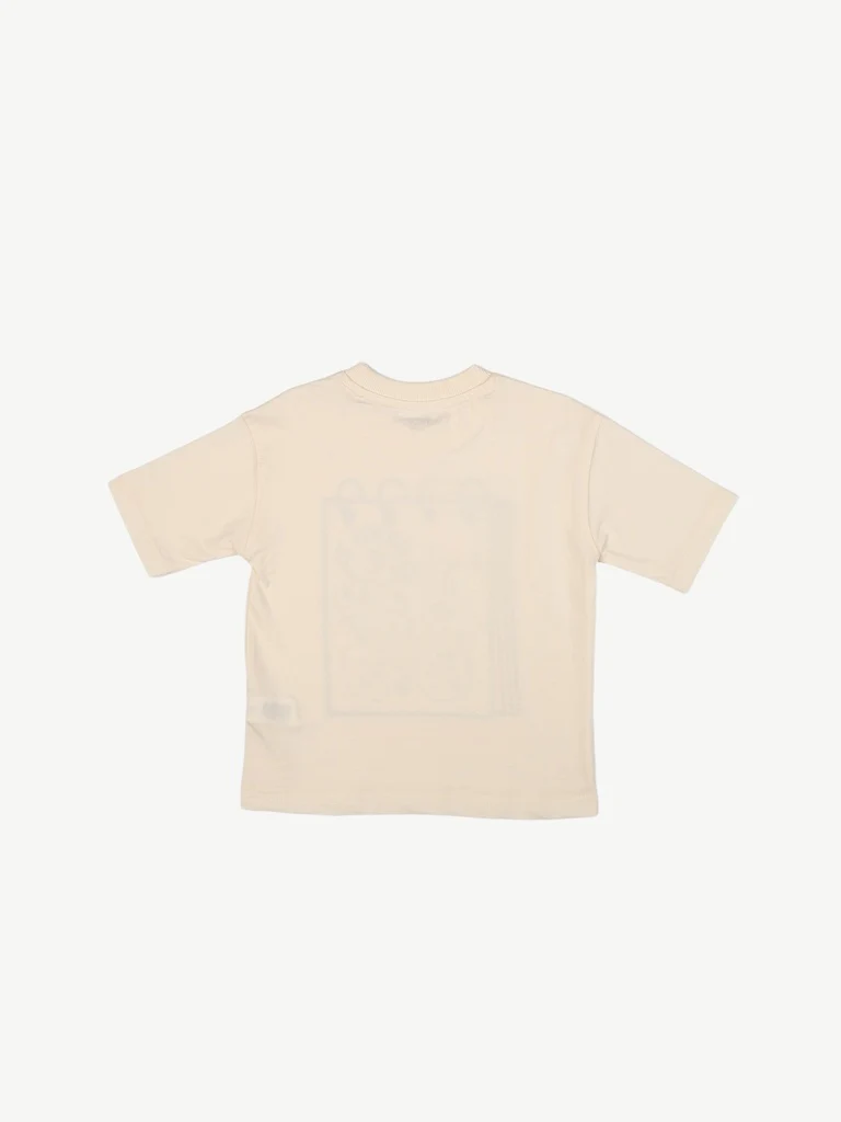 HOP Kids Boys Beige Printed Cotton T-Shirt - Image 4