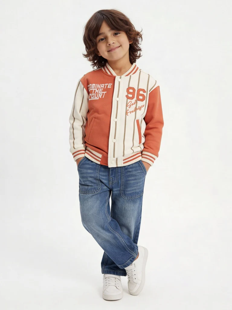HOP Kids Boys Blue Washed Mid-Rise Jeans