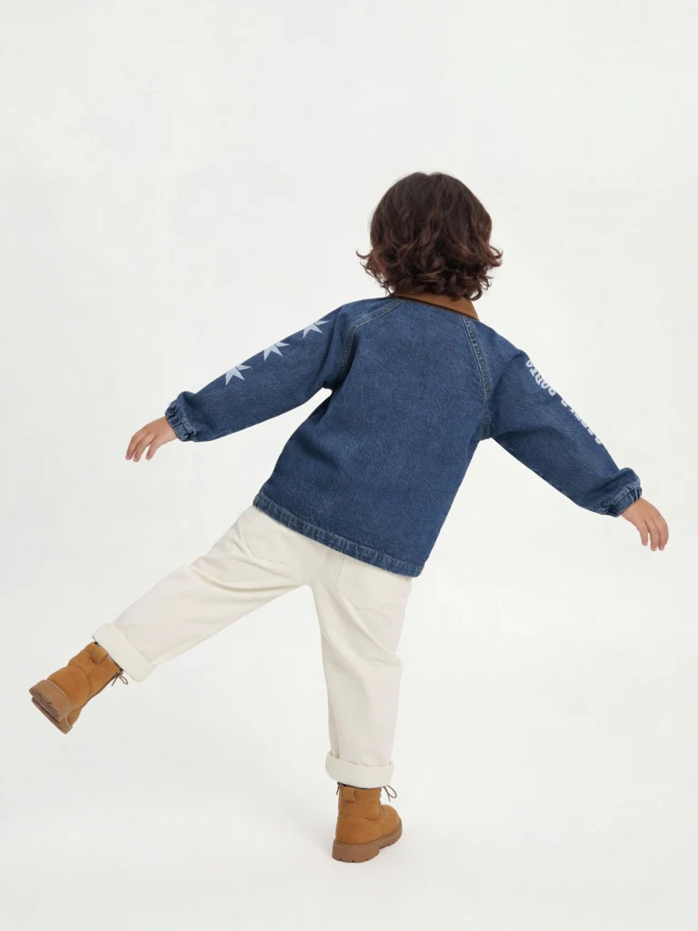 HOP Kids Boys Boys Off-White Printed Mid-Rise Jeans - Image 3