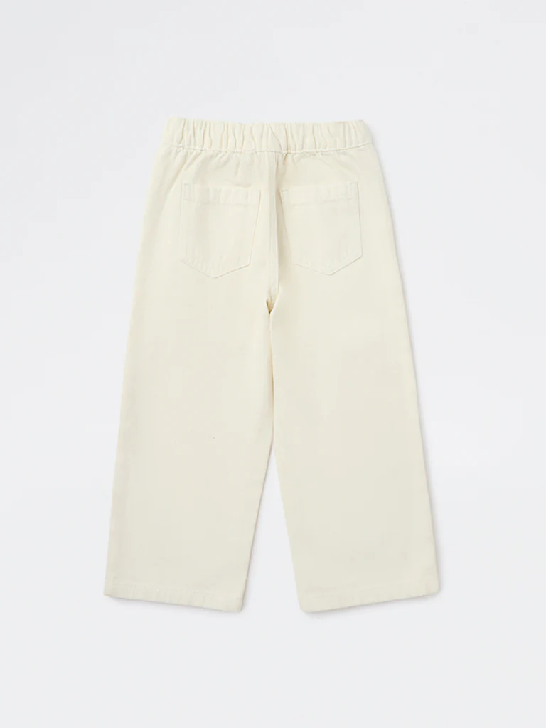 HOP Kids Boys Boys Off-White Printed Mid-Rise Jeans - Image 5
