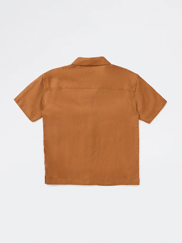 HOP Kids Boys Brown Animal-Inspired Shirt - Image 4