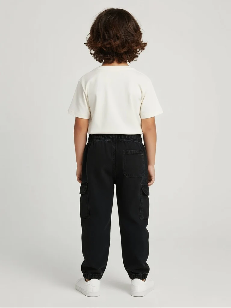 HOP Kids Boys Charcoal Mid-Rise Jeans - Image 6