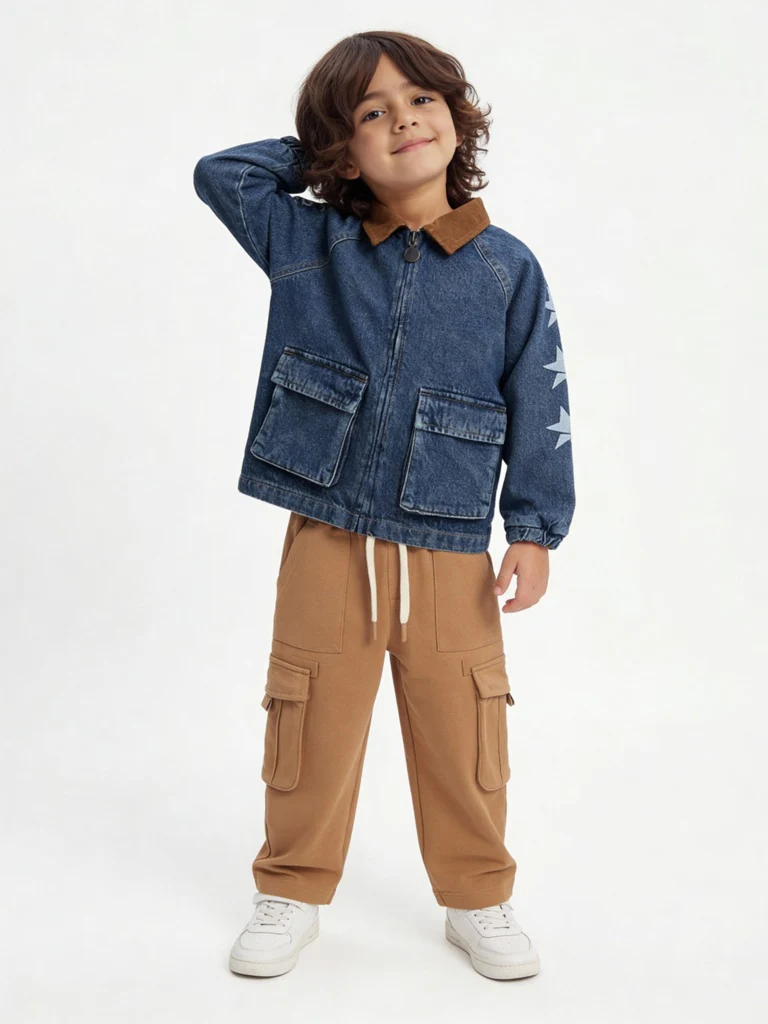HOP Kids Boys Dark Blue Denim Jacket