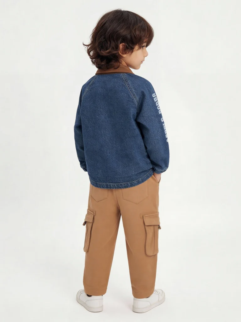 HOP Kids Boys Dark Blue Denim Jacket - Image 2