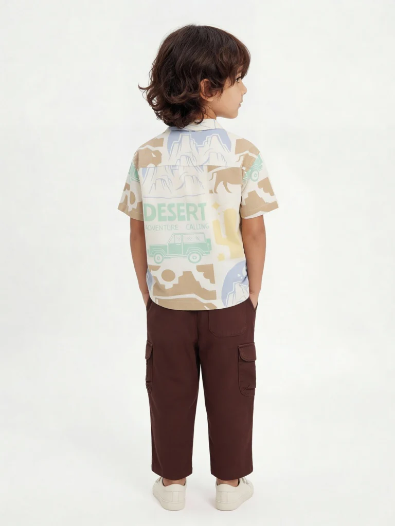 HOP Kids Boys Multicolour Printed Resort-Fit Shirt - Image 2