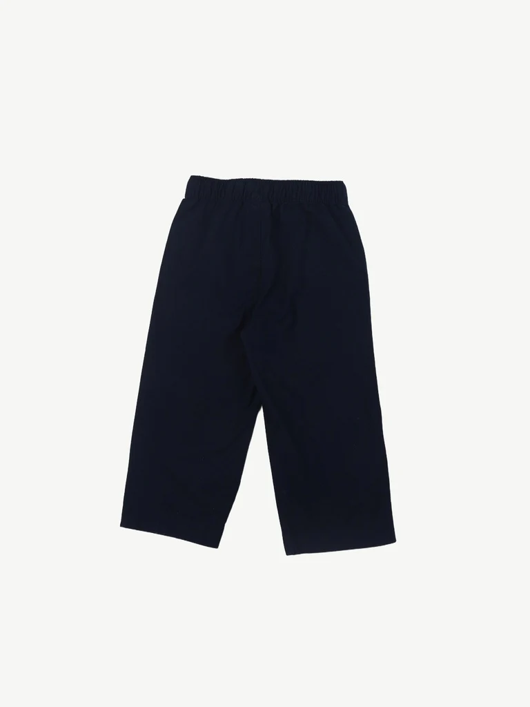 HOP Kids Boys Navy Blue Flowy Cotton Trousers - Image 4
